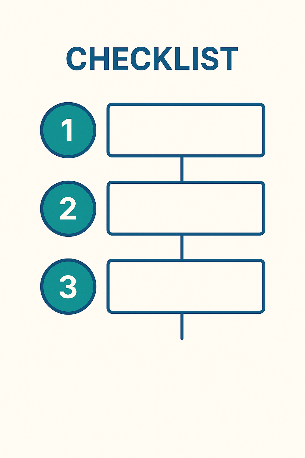 Sample Checklist Poster